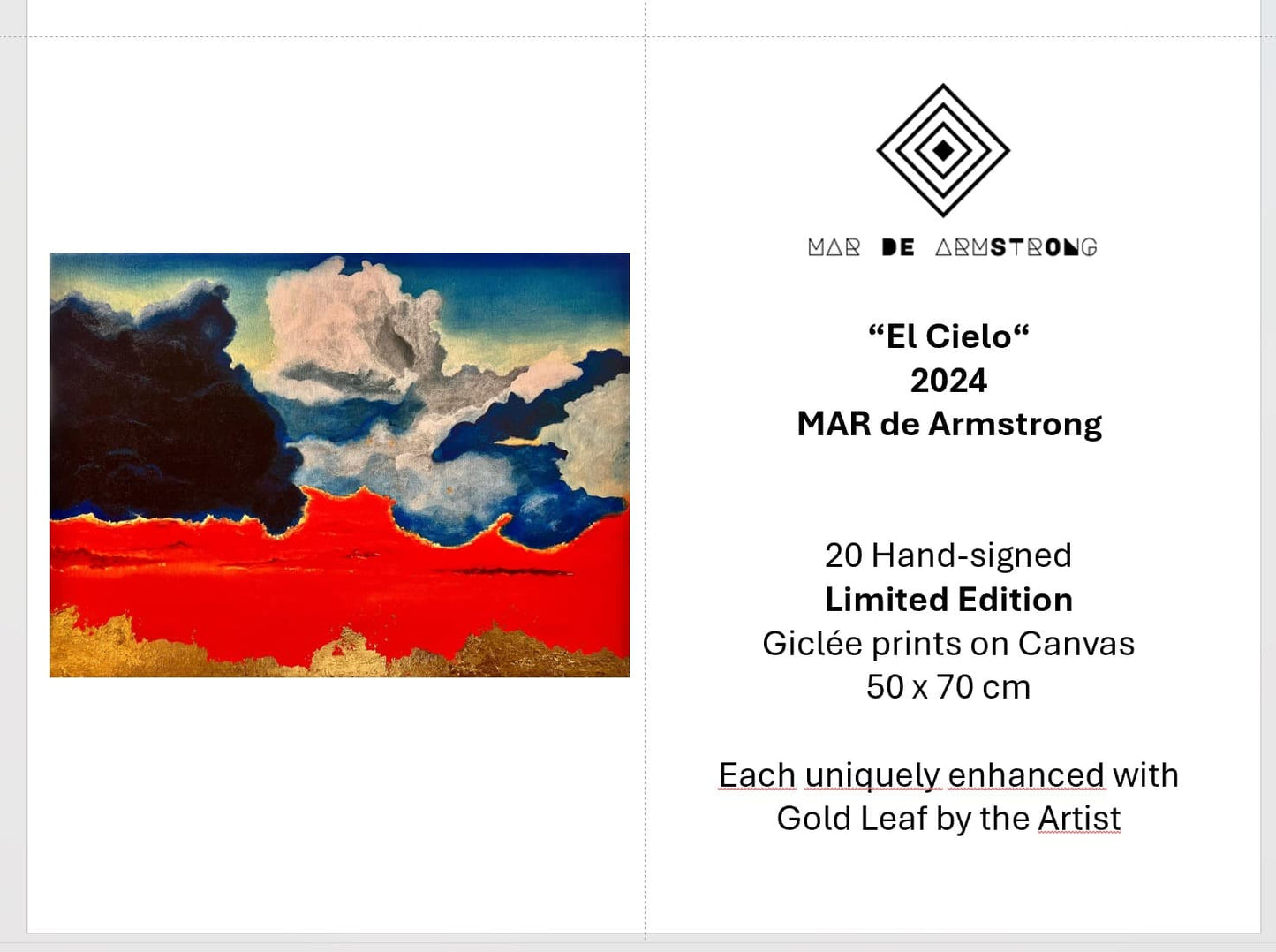 El Cielo Giclée prints